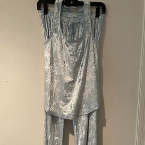 P.J Salvage velvet sleep set